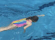 child swimming