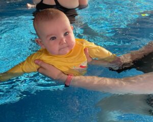 baby in a pool