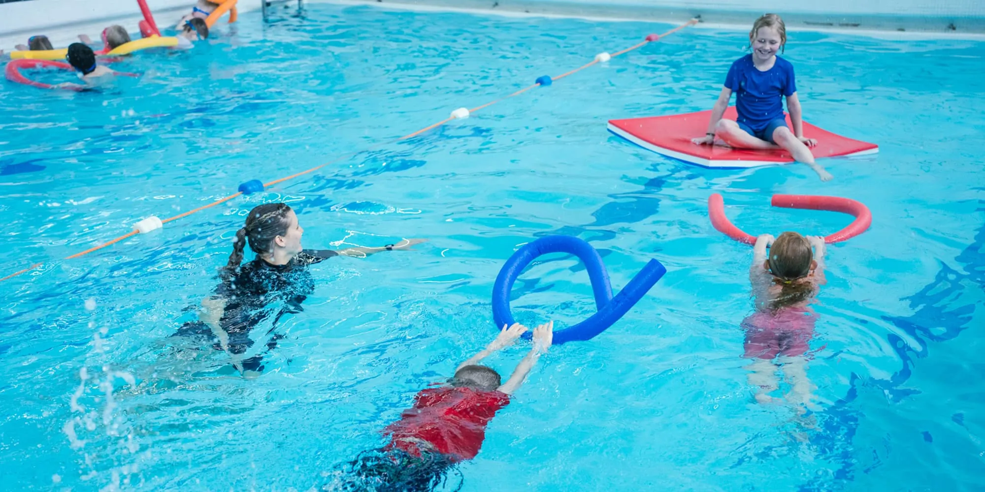 Kids Swimming.